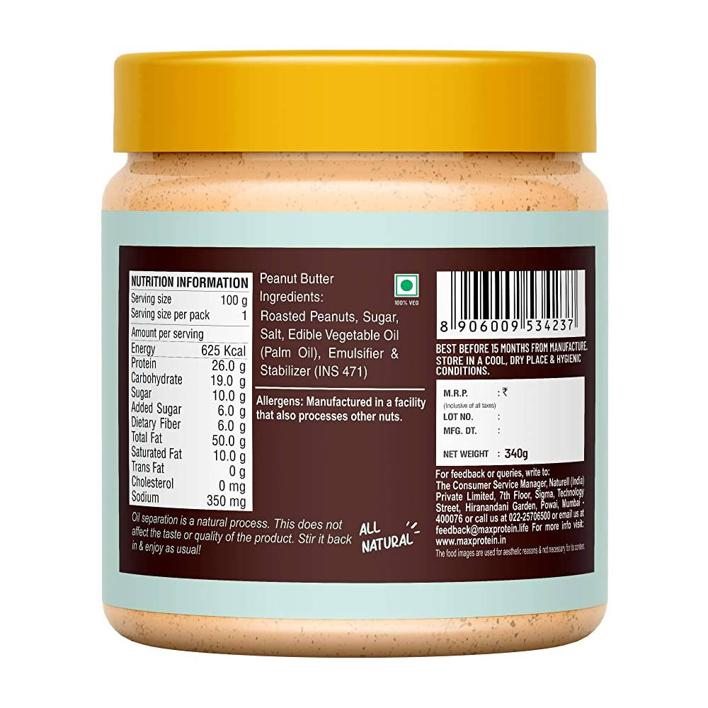 RiteBite Max Protein Classic Crunchy Peanut Butter - Distacart