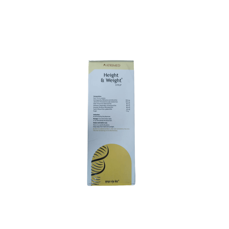 description atrimed ayurvedic height weight syrup 200 ml atrimed ...