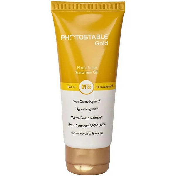 Photostable Gold Sunscreen Gel SPF 55 - Distacart