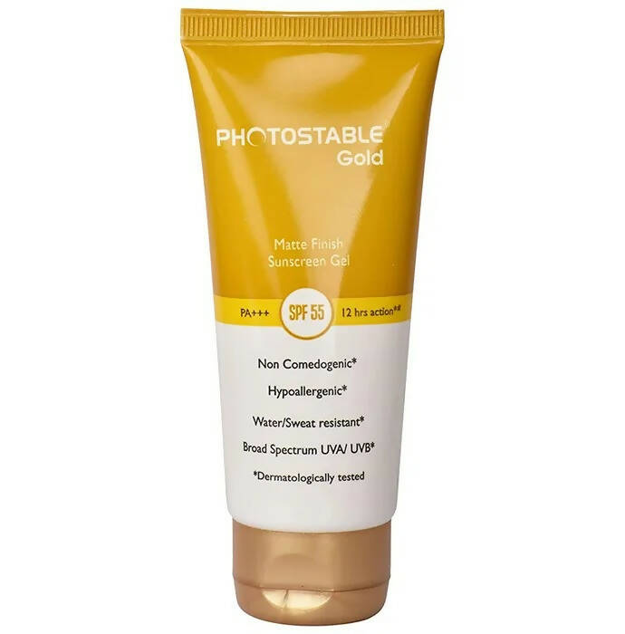 Photostable Gold Sunscreen Gel SPF 55 - Distacart