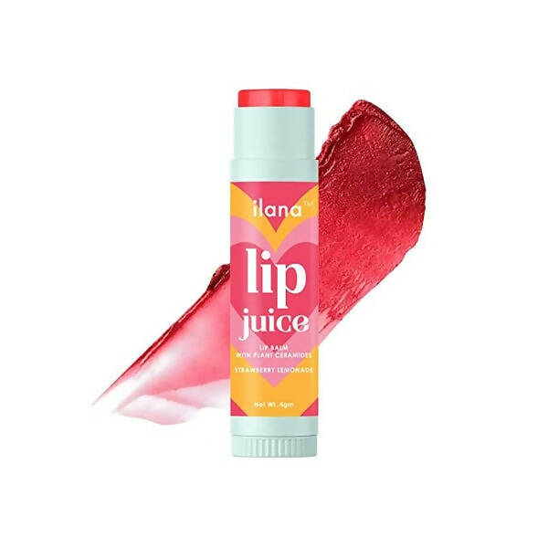 Ilana Lip Juice Tinted Lip Balm With Plant Ceramides - 14 Hr Hydration (Strawberry Lemonade) - Distacart