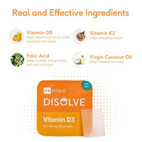 Thumbnail for HK Vitals Disolve Vitamin D3 Strips - Raspberry Flavour - Distacart
