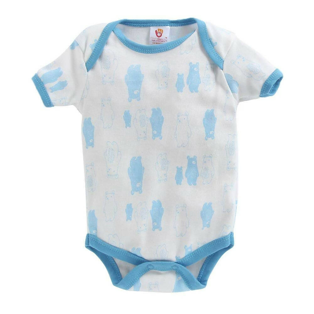 EIO New Born Baby Rompers Body Suits Jump Suit For Boys And Girls - Blue - Distacart
