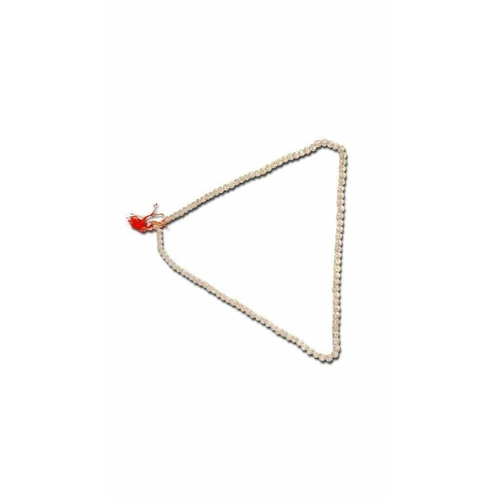 Crystal(Alum & Quartz) 108 Beads Chain (Medium Size) / Spatika 108 Pusalu Mala (Medium Size) - Distacart