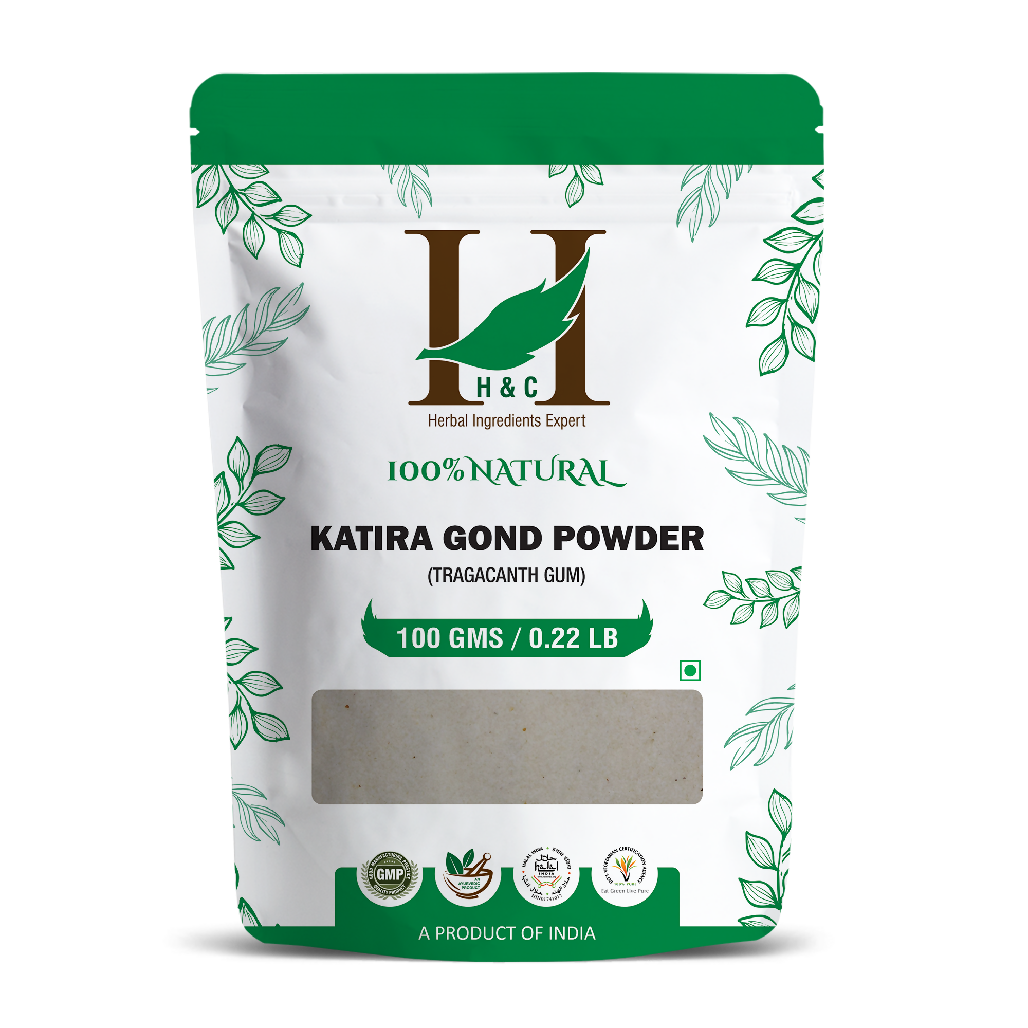 H&C Herbal Katira Gond Powder - Distacart