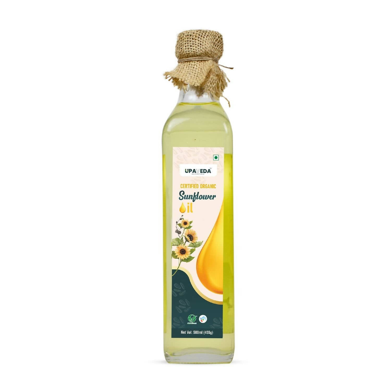 Upaveda Organic Cold Pressed Sunflower Oil - Distacart