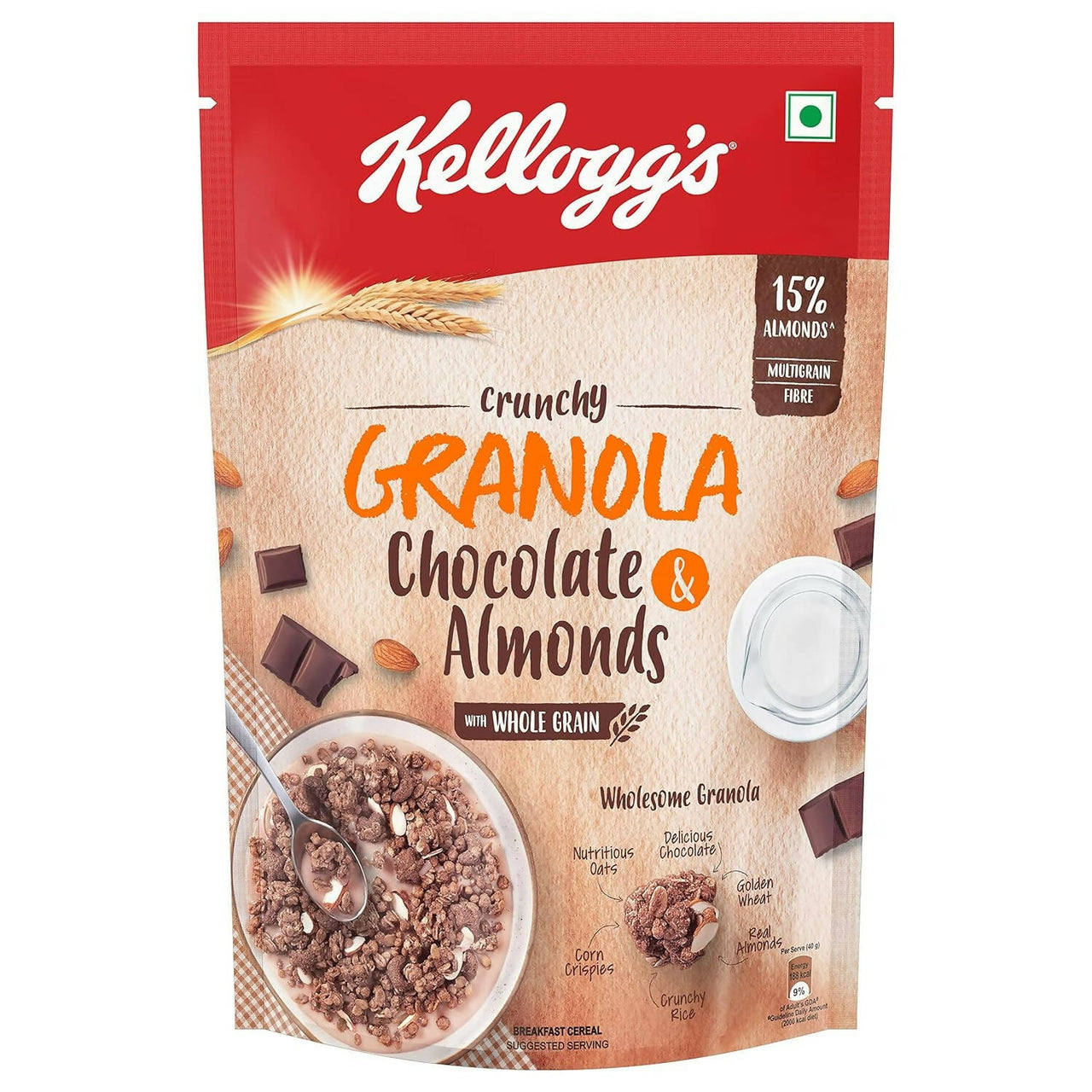 Kellogg's Crunchy Granola Chocolate & Almonds - Distacart