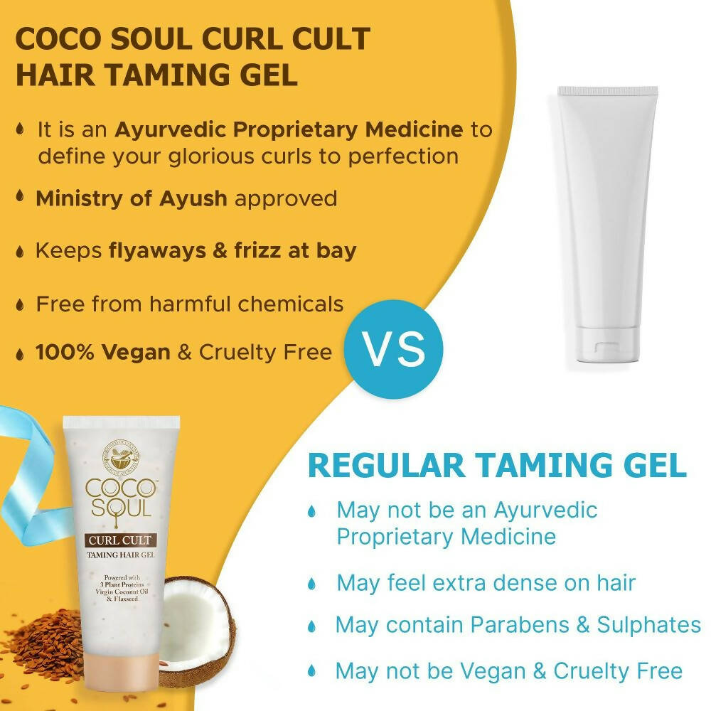 Coco Soul Curl Cult Taming Hair Gel - Distacart