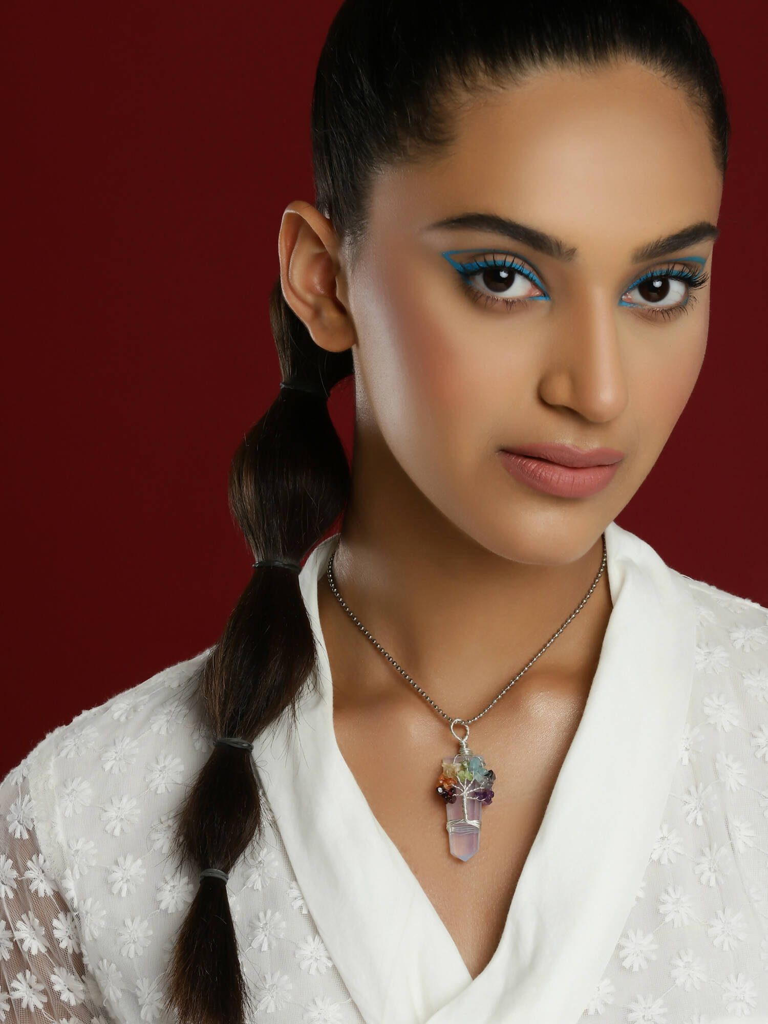 Women's Silver-Plated Chain - Ruby Raang - Distacart