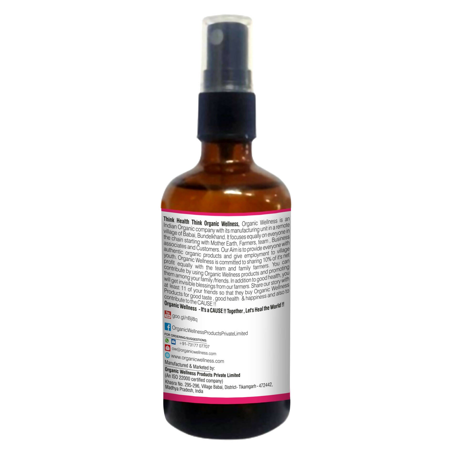 Organic Wellness Rose Water Gentle Cleanser - Distacart
