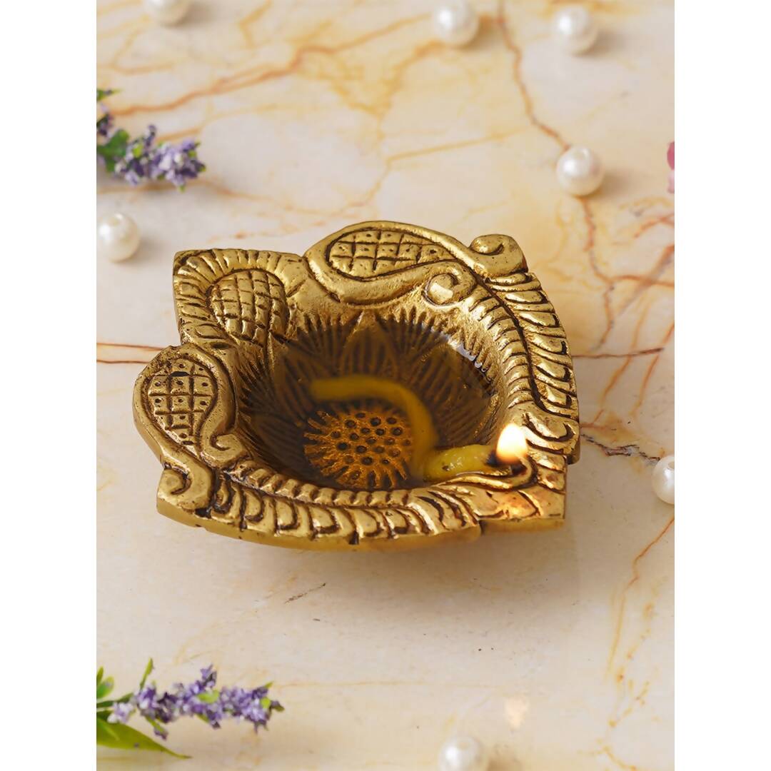 eCraftIndia Beige Ethnic Design Diyas - Distacart