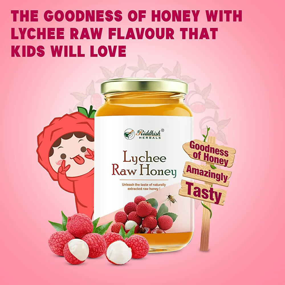 Riddhish Herbals Organic Pure Lychee Raw Honey - Distacart