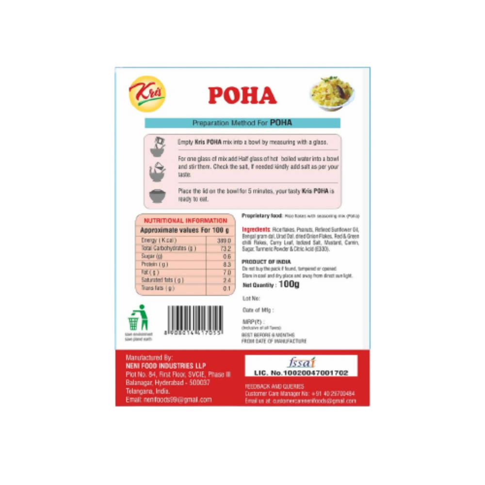 Kris Poha Ready Mix - Distacart