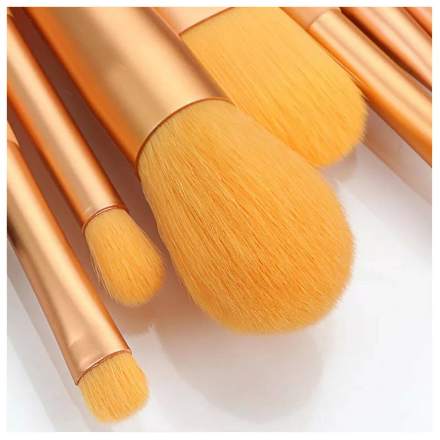 Favon Pack of 8 Professional Makeup Brushes with Free Pouch - Distacart