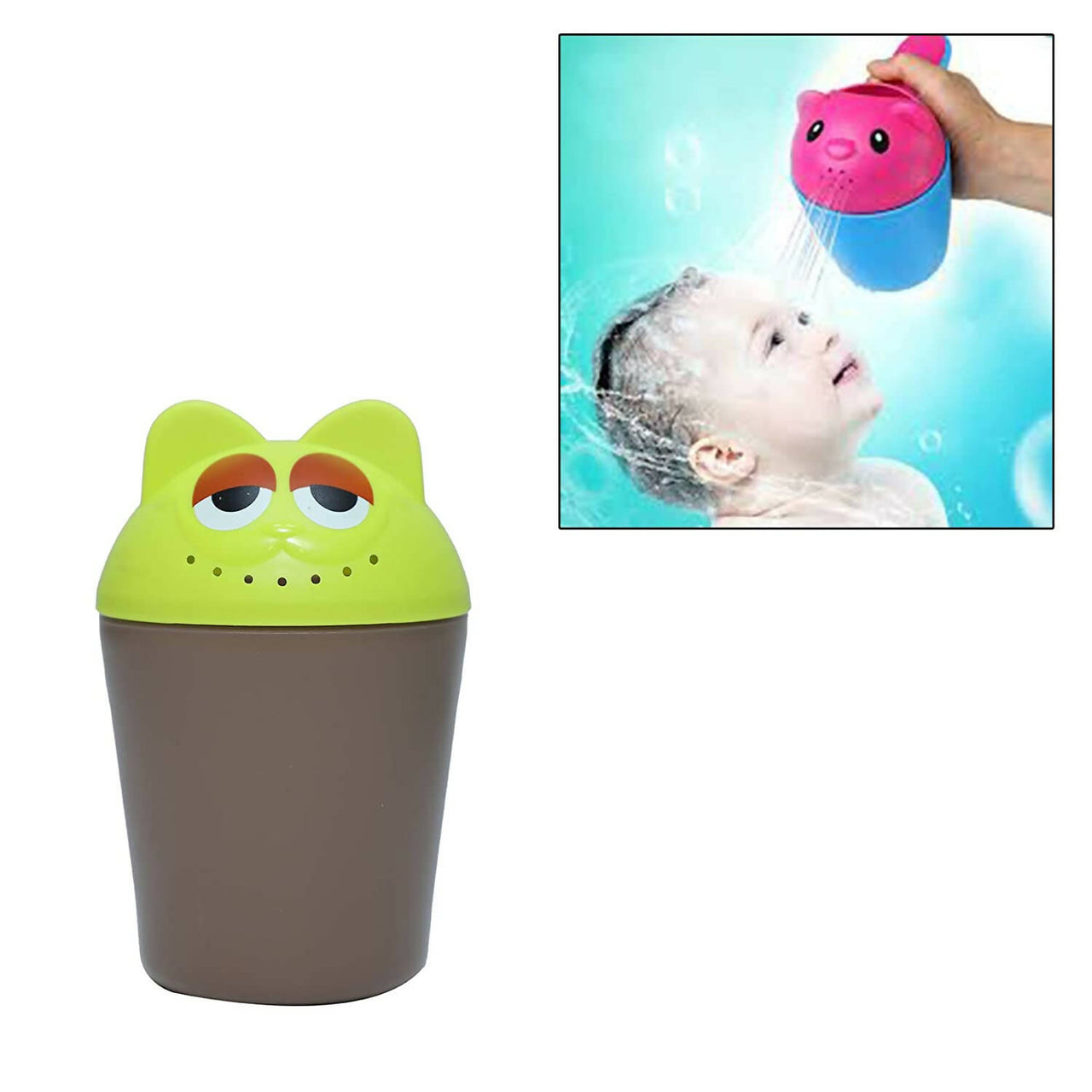 Safe-O-Kid Hair washing Mug cum Rinse mug for kids- Green - Distacart