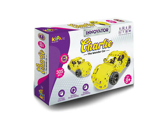 Kipa Innovator - Charlie- 1 DIY Laser Cut, Educational, Learning, Stem, Building and Construction Toys +5 Years - Distacart