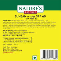 Thumbnail for Nature’s Essence SunBan SPF 60 Cream - Distacart
