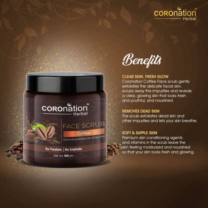 Coronation Herbal Coffee Face Scrub - Distacart