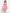 Girls Pink Layered Flared Dress for Kids - Bhama - Distacart