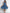 Girls Blue Printed Fit And Flare Dress for Kids - Bhama - Distacart
