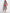 Girls White & Pink Printed Fit And Flare Dress for Kids - Bhama - Distacart