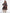 Girls Black Floral Printed Crepe Fit And Flare Dress for Kids - Bhama - Distacart
