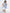 Girls Blue & White Striped Fit and Flare Layered Dress for Kids - Bhama - Distacart