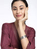 Mominos Fashion Oxidised Black Plated Plan Bangles