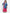 Girls Blue Angrakha Gotta Patti Dupion Silk Kurta with Palazzos & With Dupatta for Kids - Bhama - Distacart
