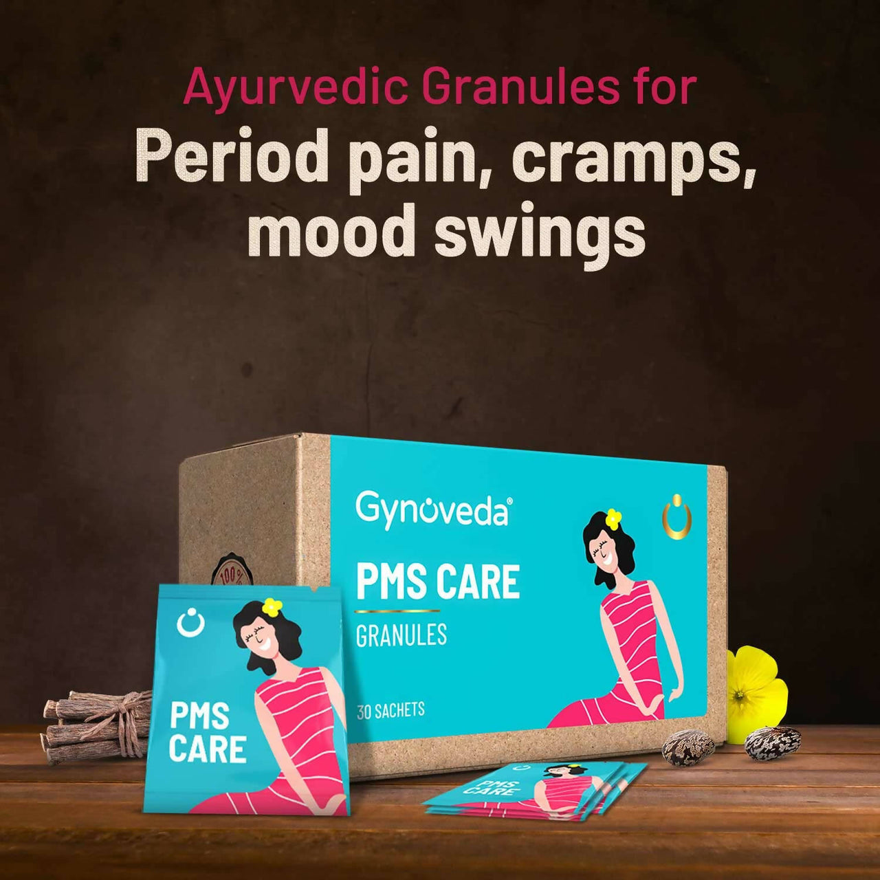 Gynoveda PMS Care Ayurvedic Granules - Distacart
