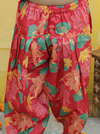 Thumbnail for NOZ2TOZ Kids Girls Ethic Traditional Indian Festive Chanderi Kurta with Printed Salwar and Dupatta - Yellow - Distacart