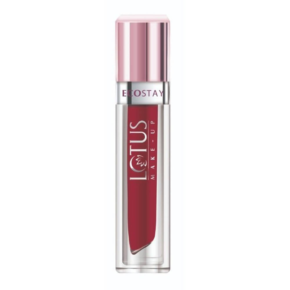 Lotus Make-Up Ecostay Matte Lip Lacquer - Red Fantasy (4 Gm) - Distacart