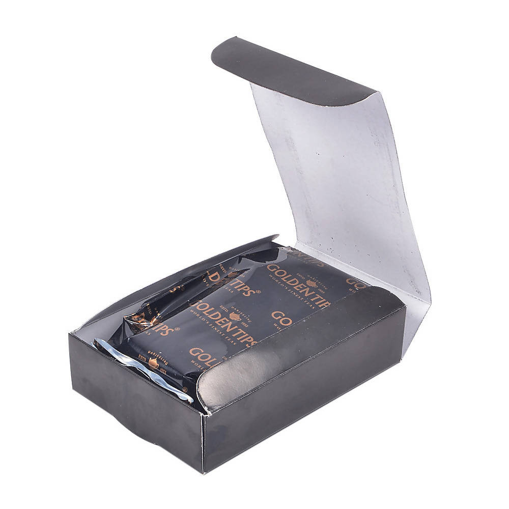 Golden Tips Masala Chai India's Authentic Spiced Tea - Royal Brocade Cloth Bag - Distacart