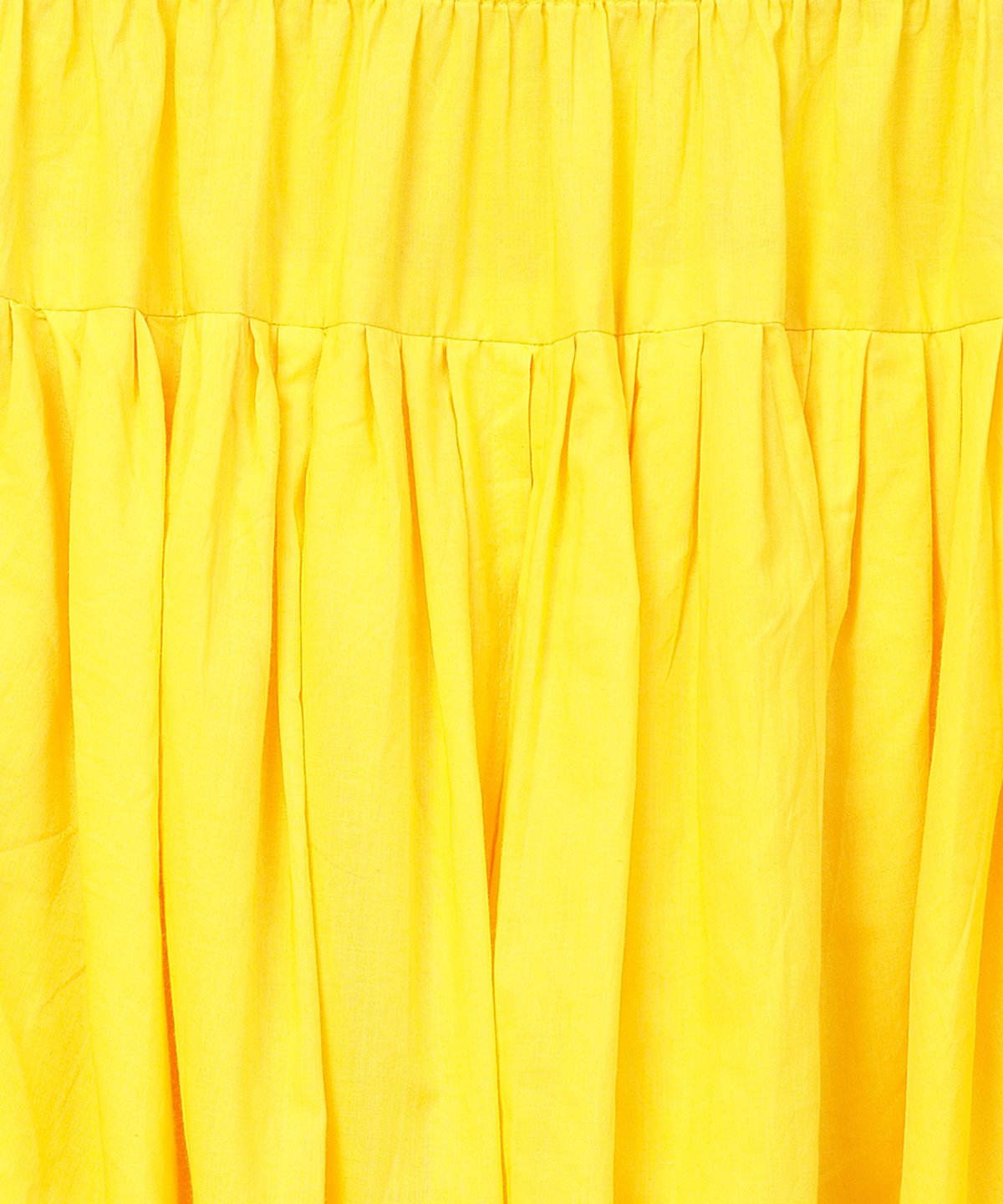 NOZ2TOZ Navy Blue Khadi Gold Printed Full Sleeve Short Anarkali With Yellow Dhoti Pant Set - Distacart