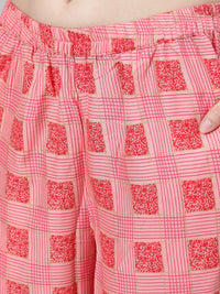 Thumbnail for NOZ2TOZ Women Pink Printed Night suit - Distacart