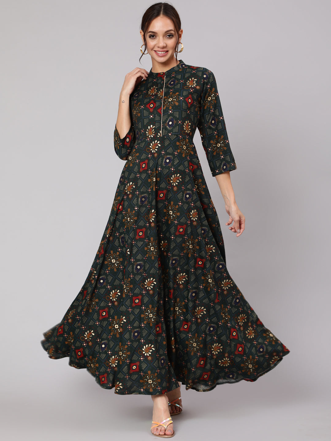 Women Burgundy Printed Dress With Three Quarter Sleeves at Rs 907.00 |  Floral Dress, Flower Dress, फ्लोरल प्रिंटेड ड्रेस, फ्लोरल मुद्रित ड्रेस -  NOZ2TOZ, New Delhi | ID: 2850511487055
