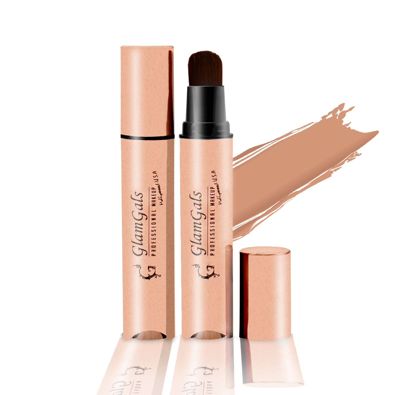 Glamgals Hollywood-U.S.A Brightening Foundation Brown - Distacart