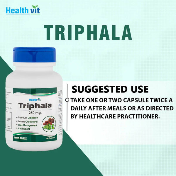 Healthvit Pure Herb Triphala Capsules - Distacart