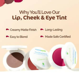 Mamaearth Nourishing Natural Lip Cheek & Eye Tint With Vitamin C & Beetroot-Beet Red - Distacart