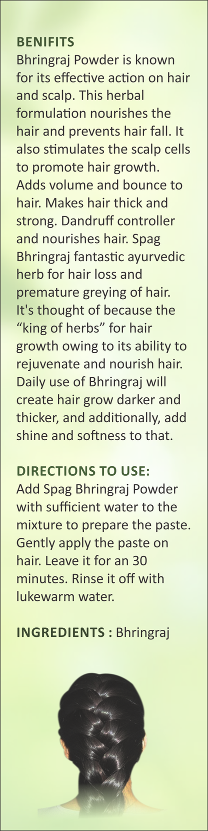 Spag Herbals Premium Bhringraj Powder - Distacart
