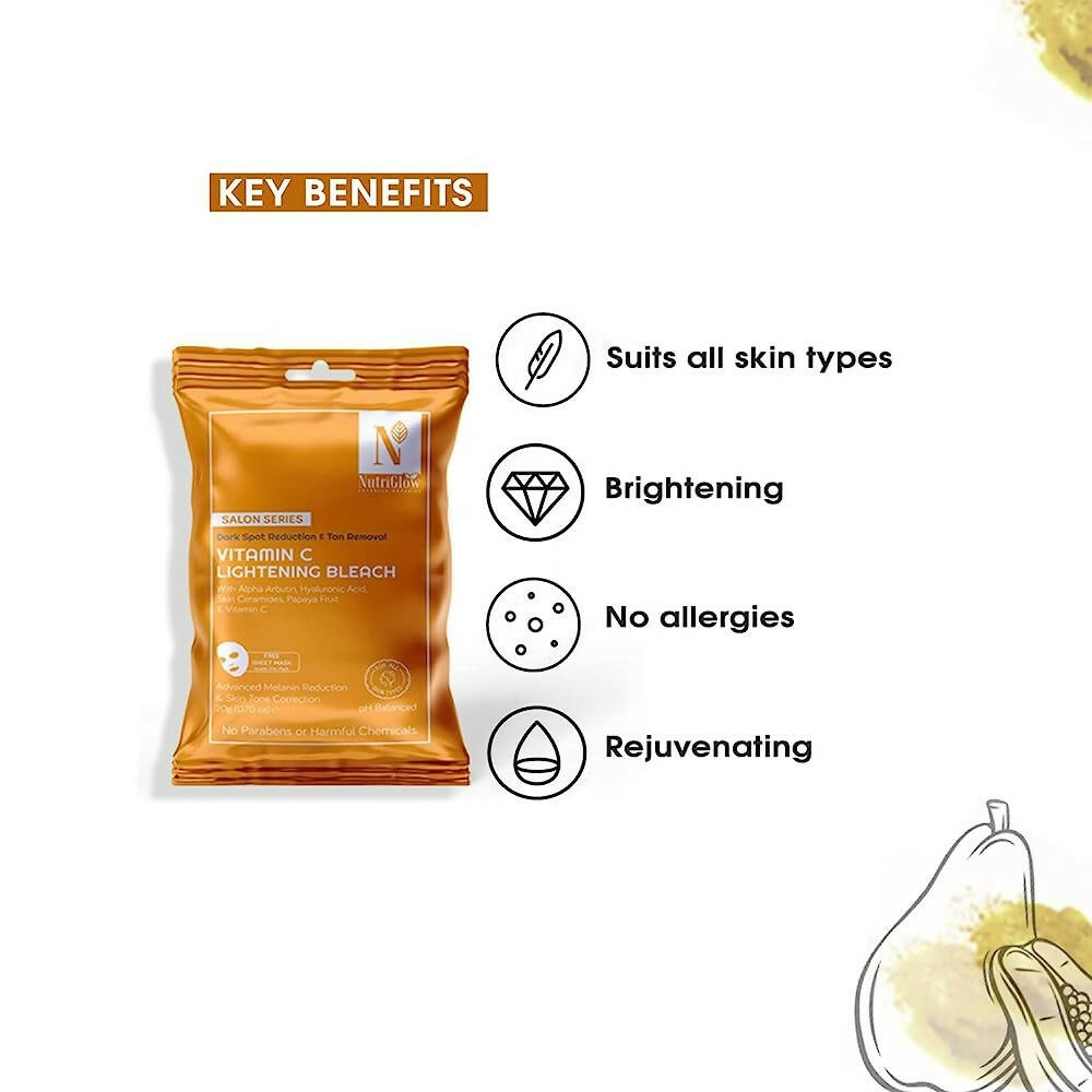 NutriGlow Advanced Organics Vitamin C Bleach (6 in 1) - Distacart