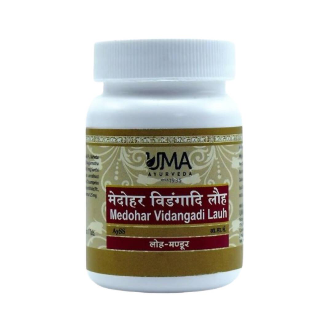 Uma Ayurveda Medohar Vidangadi Lauha Tablets - Distacart