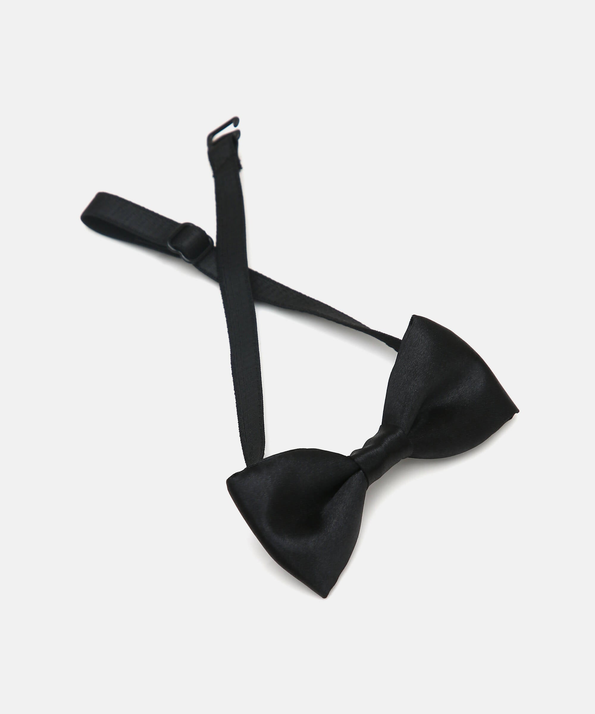 Manet Boys Solid Single Layer Bow -Black - Distacart