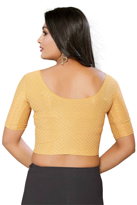 Malishka Women's Lycra Readymade Blouse Combo Pack - Beige & Dark Green - Distacart