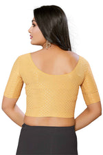 Thumbnail for Malishka Women's Lycra Readymade Blouse Combo Pack - Beige & Dark Green - Distacart