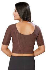 Thumbnail for Malishka Women's Lycra Readymade Blouse Combo Pack - Red & Brown - Distacart