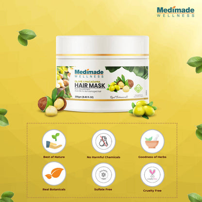 Medimade Wellness Olive & Macadamia Hair Mask - Distacart