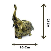 Thumbnail for Puja N Pujari Elephant Design Metal Tealight Candle Holder