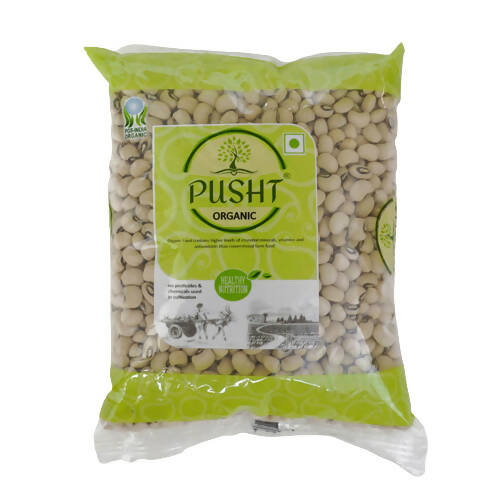 Pusht Organic White Lobia Beans (Cow-Peas) - Distacart