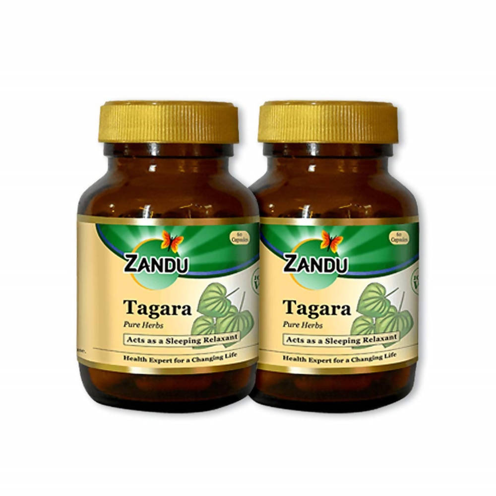 Zandu Tagara Pure Herbs Capsules - Distacart